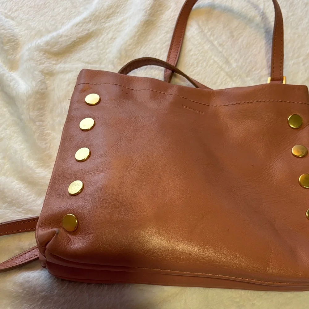 Hammitt pink Leather Crossbody with Gold Stud Accents - Picture 10 of 10